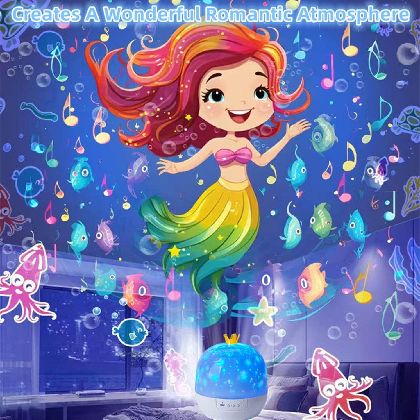 2-in-1 Star Projector Night-Light