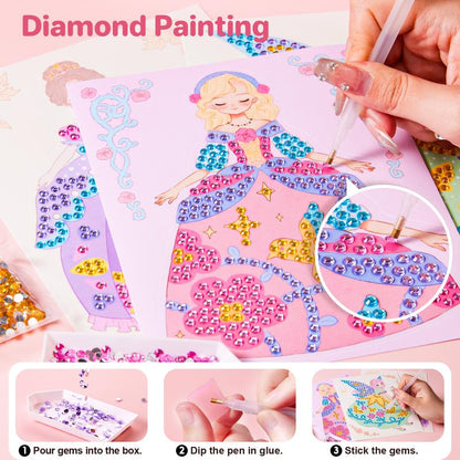Princess DIY Sticker & Makeup Activity Book – Creative Fun for Kids