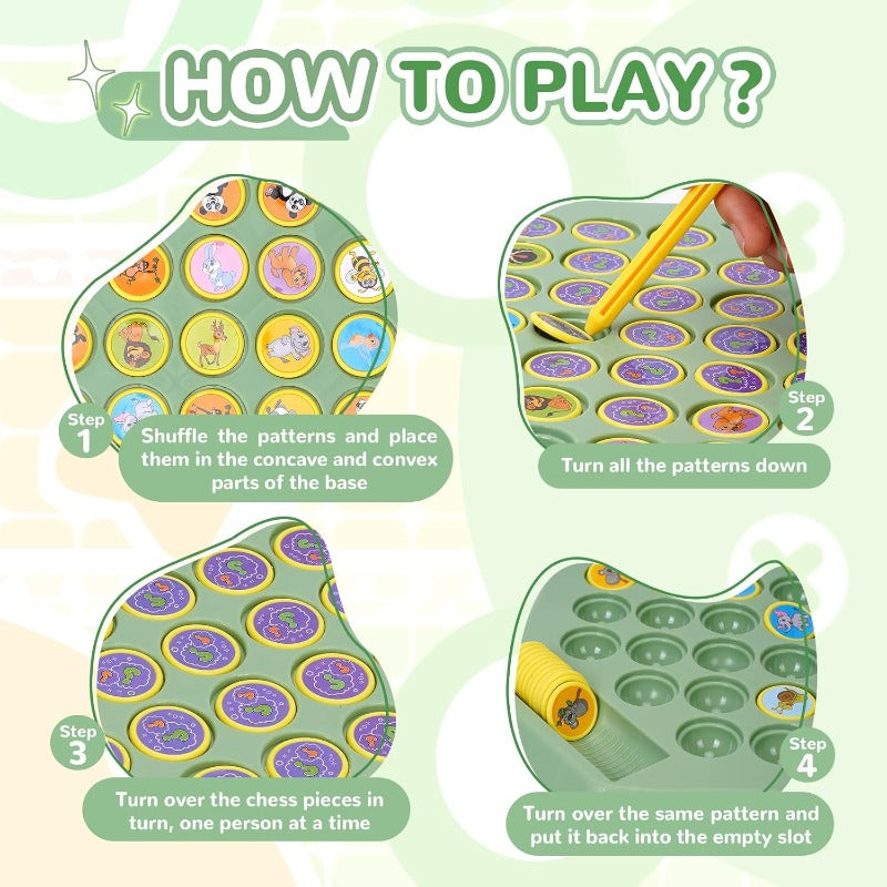 FlipFun Flip-Match Board Game for Kids