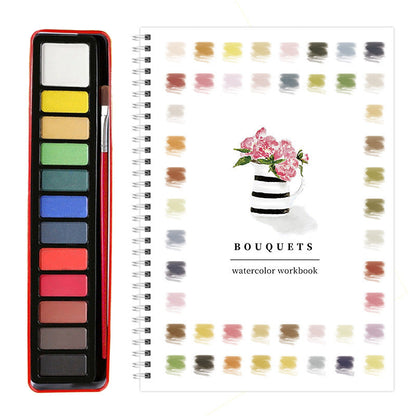 Floral Watercolor Workbook