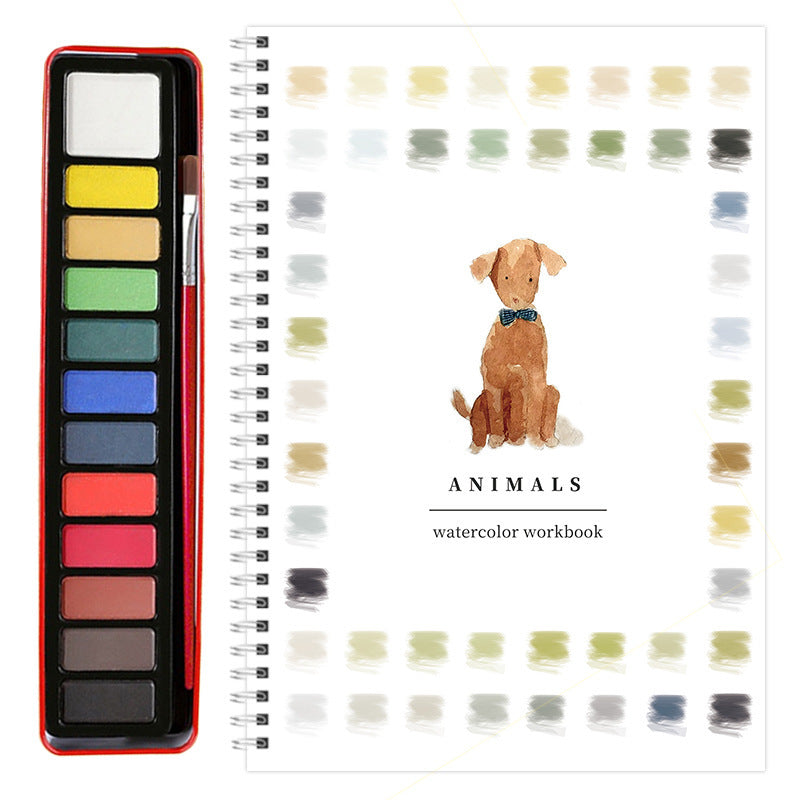 Floral Watercolor Workbook