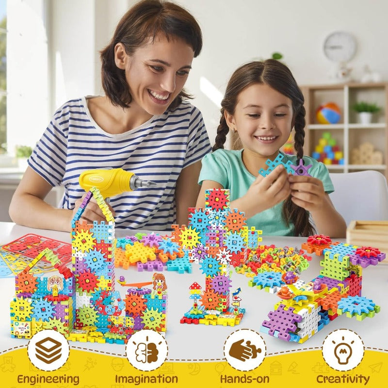 BuildiGear Electric Gear Building Toy Set