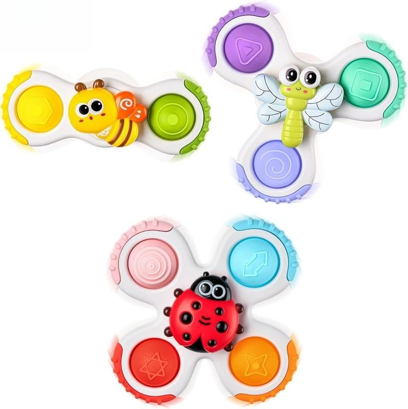 Baby Spinner Suction Toy Set